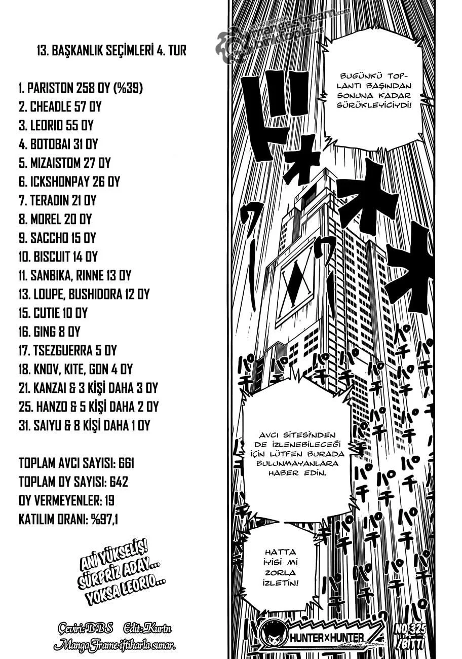 Hunter x Hunter - Bölüm 325 - Sayfa 18